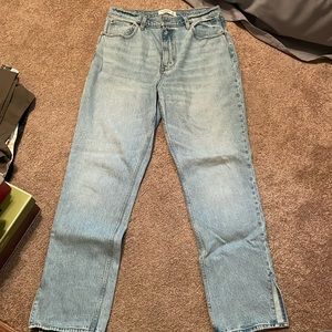 The 90s straight ultra high rise jeans